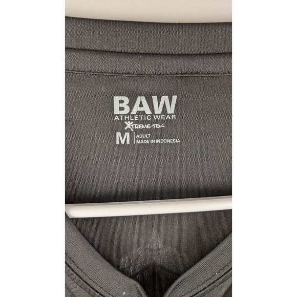 BAW Athletic Bold Warrior‎ Shirt Men's Black Workout Gym Tee full sleeves Size-M - Picture 3 of 16